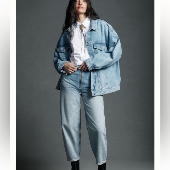 Etica Erin High-Rise Relaxed Taper Jeans in Day Break Size 29 - Picture 8 of 10